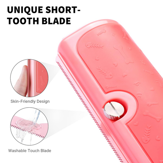 PetPog Grooming & Deshedding Brush 2.0 Pink