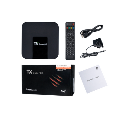 [No Subscription!!!] TechSheep TX Super 8K Smart Android Set Top Box, TV BOX, Subscription-free, Long-term use, only for UK